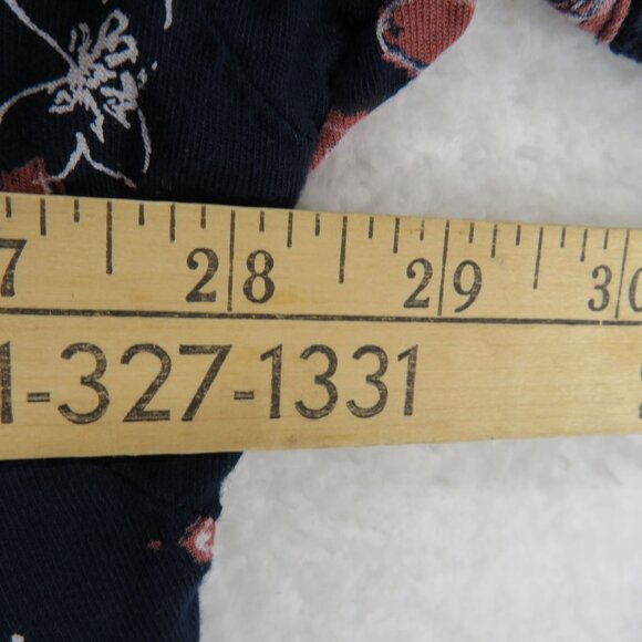 Lane Bryant Shirt Womens Sz 26 Butterfly Print Blouse Navy Blue Long Sleeve Boho - Picture 9 of 10